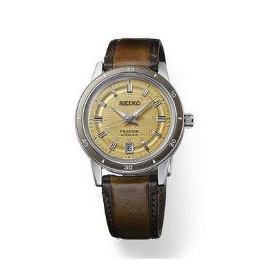 Seiko Presage Style 60's Automatic Gold Dial Men's Watch