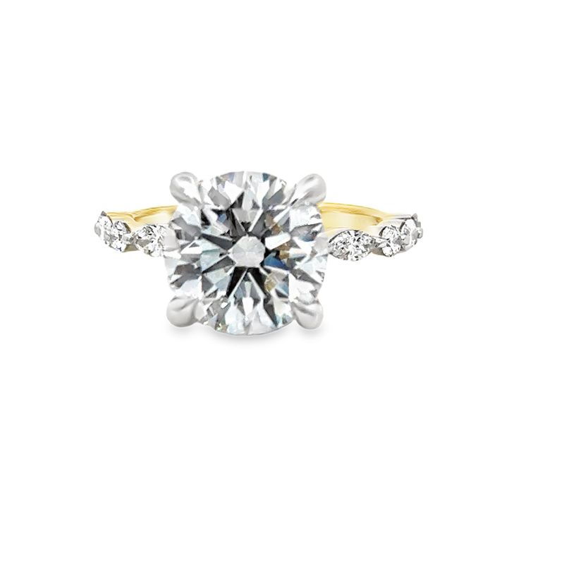 14k YG 4.60ctw Lab Diamond Engagement Ring 14k YG 4.60ctw Lab Diamond Engagement Ring