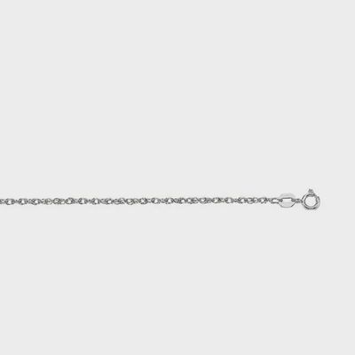 14k Gold 1.2mm Carded Rope Chain 18"