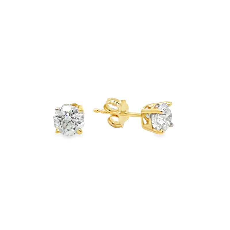 10k Gold Lab Grown Diamond Stud Earrings