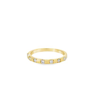 10k 0.15ctw Round Lab Diamond Band