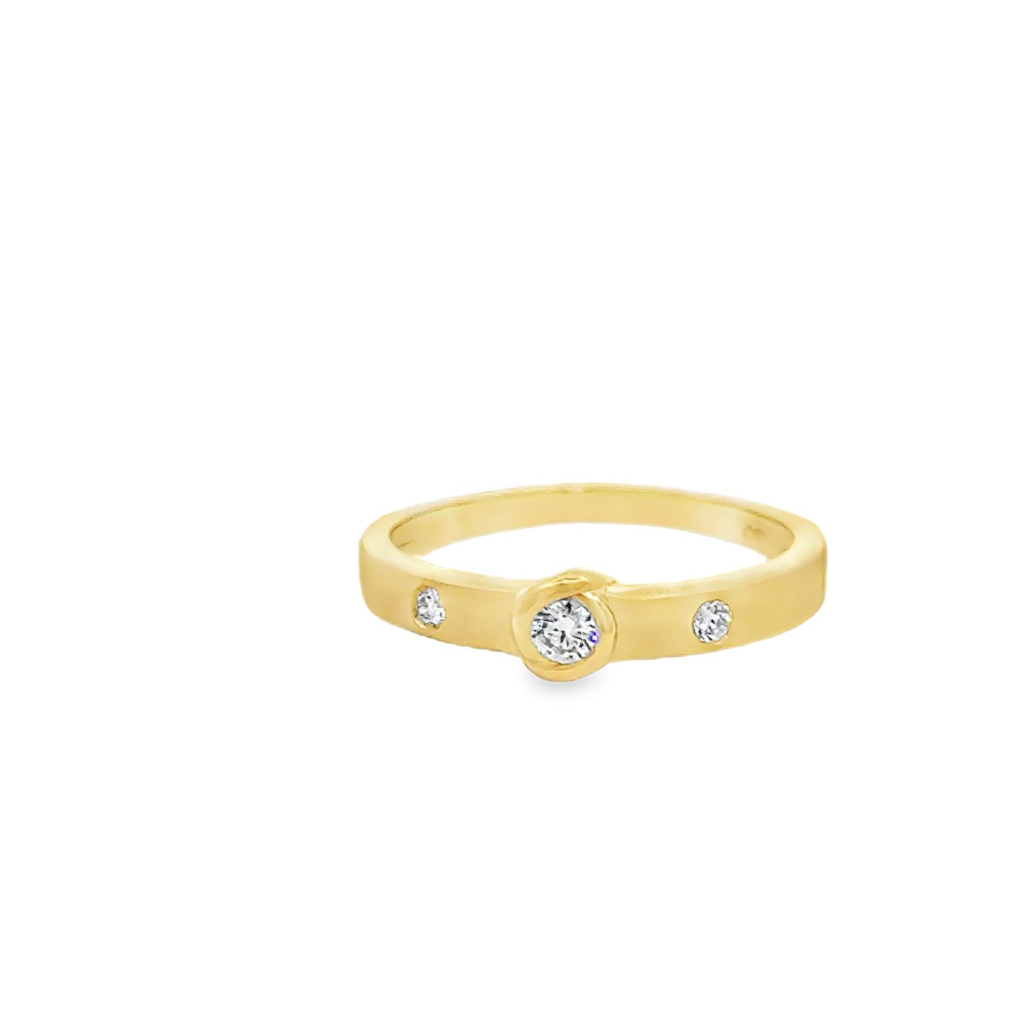 10k YG 0.10ctw Lan Diamond Fashion Ring