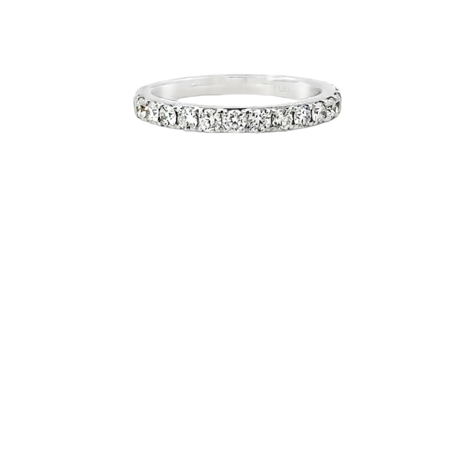 14k WG 0.60ctw Lab Diamond Wedding Band