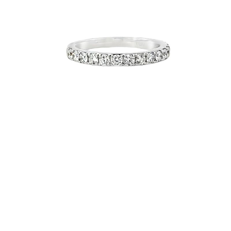 14k WG 0.60ctw Lab Diamond Wedding Band