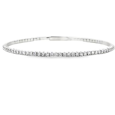 10k 2.00ctw Lab Diamond Flex Bangle