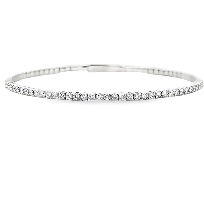10k 2.00ctw Lab Diamond Flex Bangle