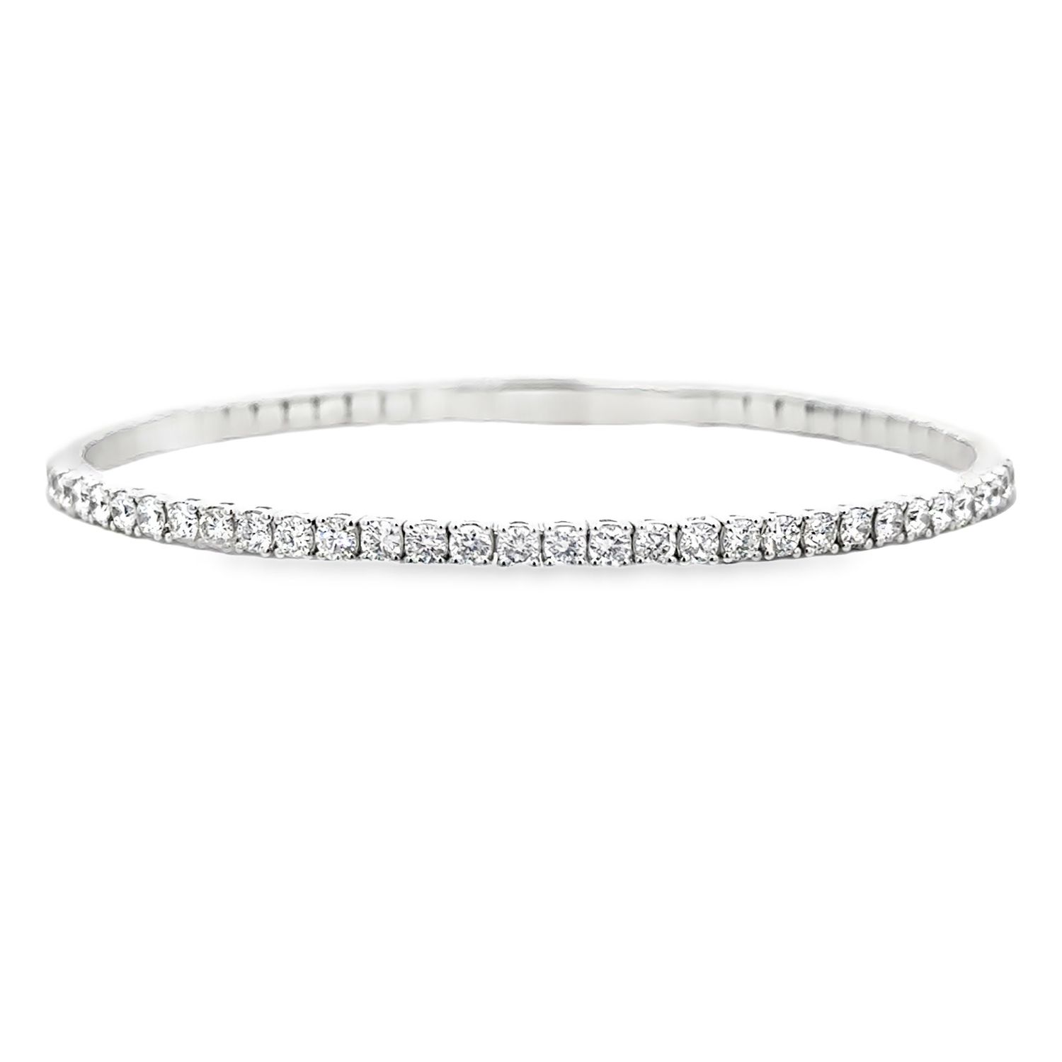 10k WG 3.00ctw Lab Diamond Bangle 10k WG 3.00ctw Lab Diamond Bangle