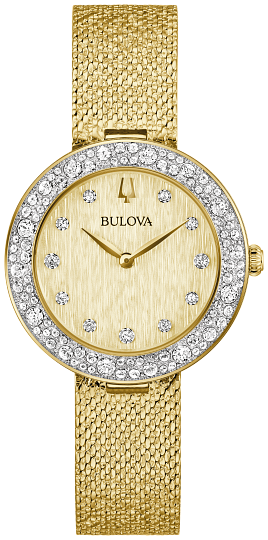 Bulova Crystal Women's Watch Gold-tone