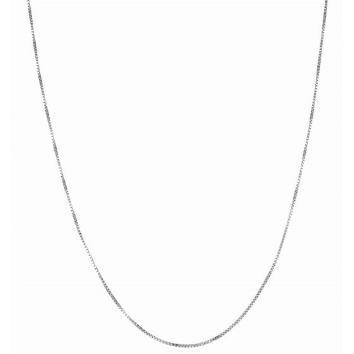 Silver 1.1mm Classic Box Chain, Chain Length: 18 Inch