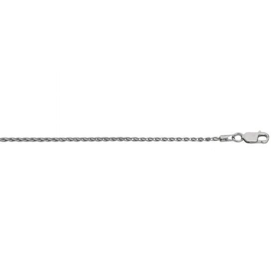 SS 1.3mm Wheat Chain with Lobster Clasp, Chain Length: 18 Inch