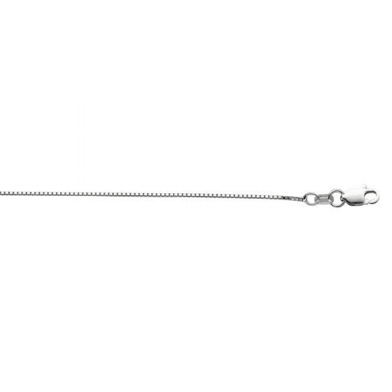 SS 0.9mm Box Chain, Chain Length: 16 Inch