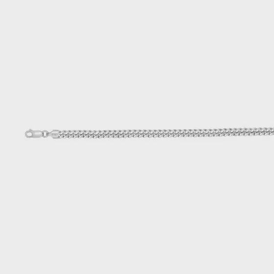 SS 4.9mm Cuban Chain, Chain Length: 20 Inch
