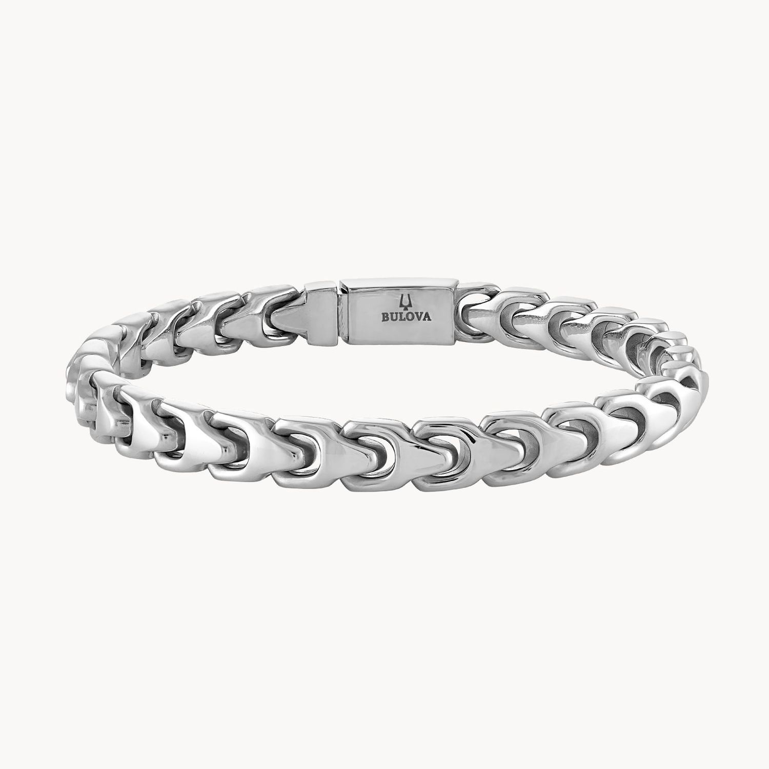 Men's Bulova Link™ Bracelet Stainless Steel, Bracelet Length: 8 Inch