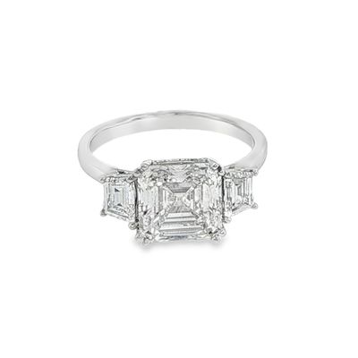 14k WG 3.50ctw Lab Diamond Engagement Ring