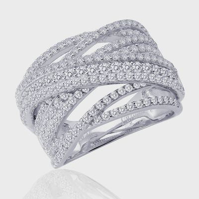 SS Pave Glam Anniversary Band