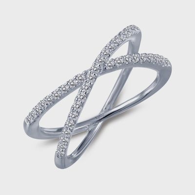 SS Simple Crisscross Ring