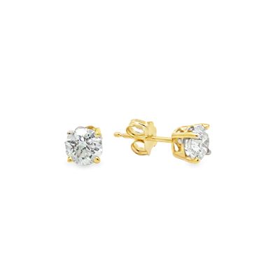 10k Gold Lab Grown Diamond Stud Earrings