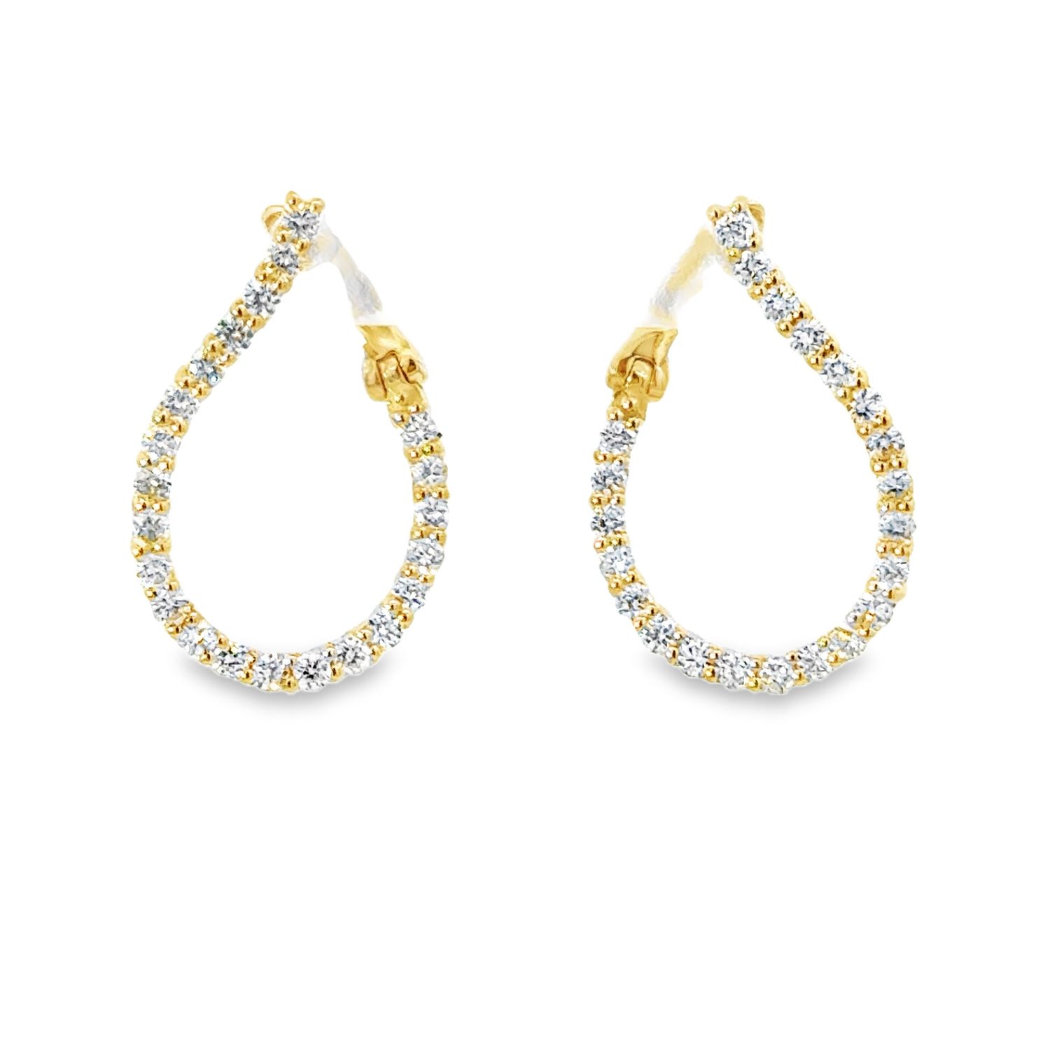 10k YG 0.60ctw Lab Round Diamond Fashion Earrings