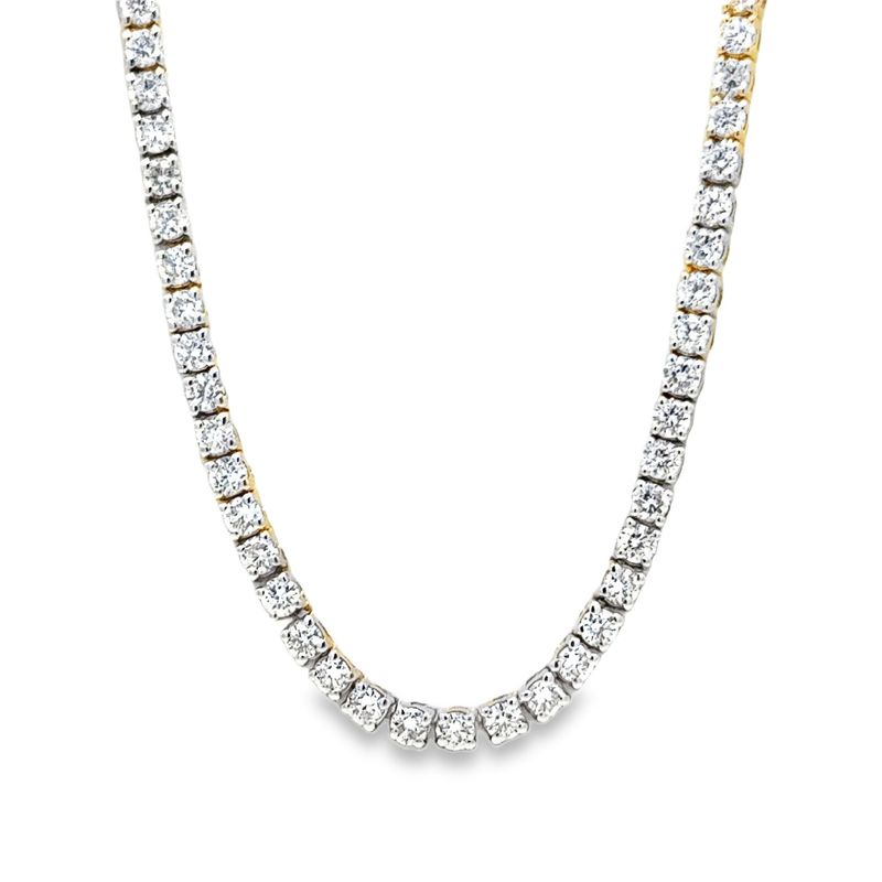 14k YG 5.00ctw Lab Diamond Tennis Necklace 14k YG 5.00ctw Lab Diamond Tennis Necklace