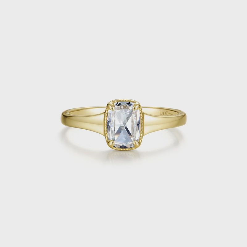 SS GP Elara Cushion Ring Sz 8