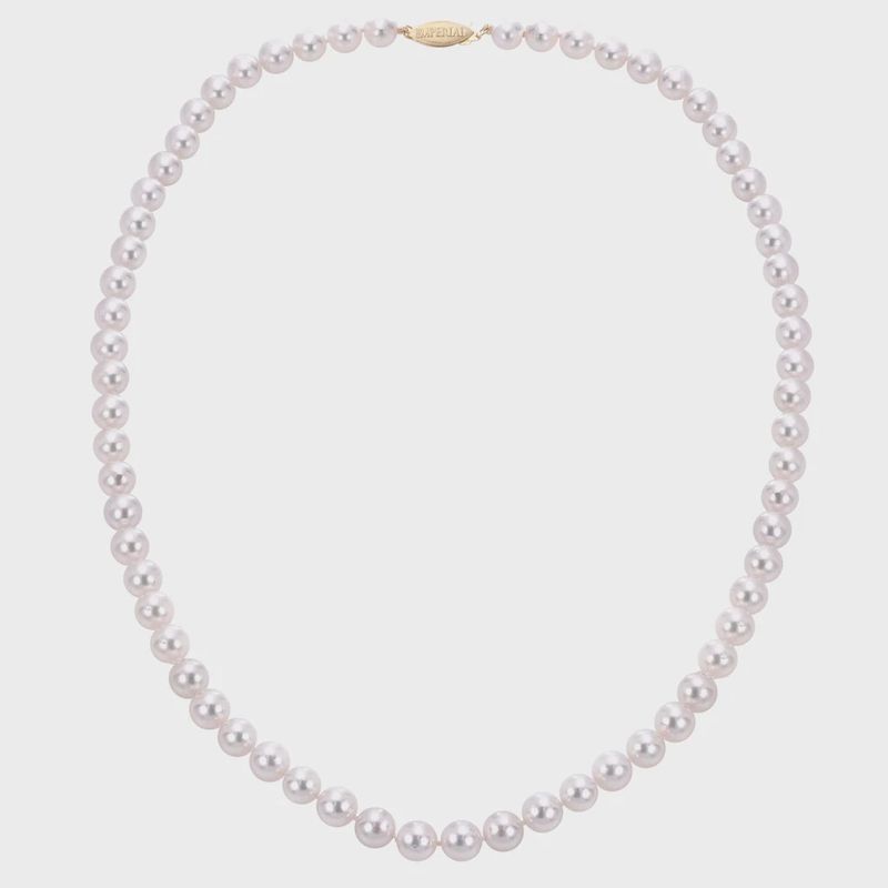 14k 6-6.5mm 14k 6-6.5mm "A" Akoya Pearl Necklace 20"