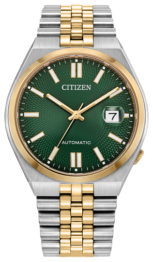 Citizen TSUYOSA 60 Men's Two-Tone Green Dial Watch