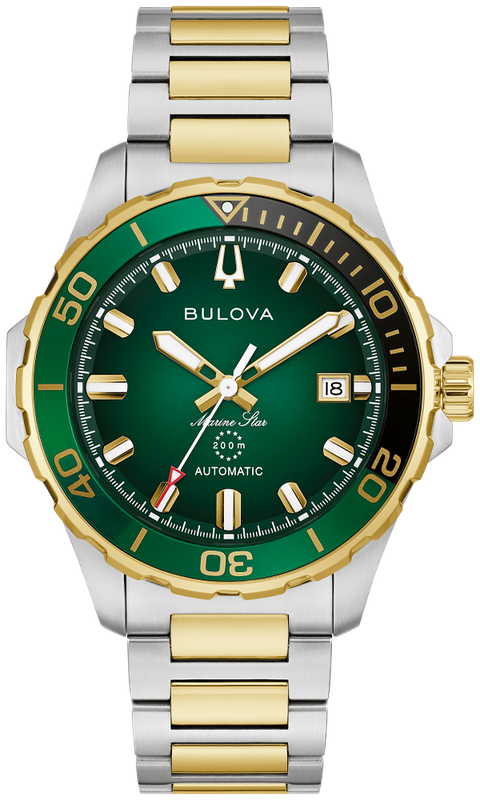 Bulova Marine Star Two-Tone Mens Automatic Watch