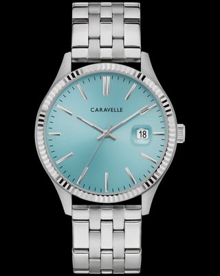 Caravelle Men's Dress Watch Light Blue Dial