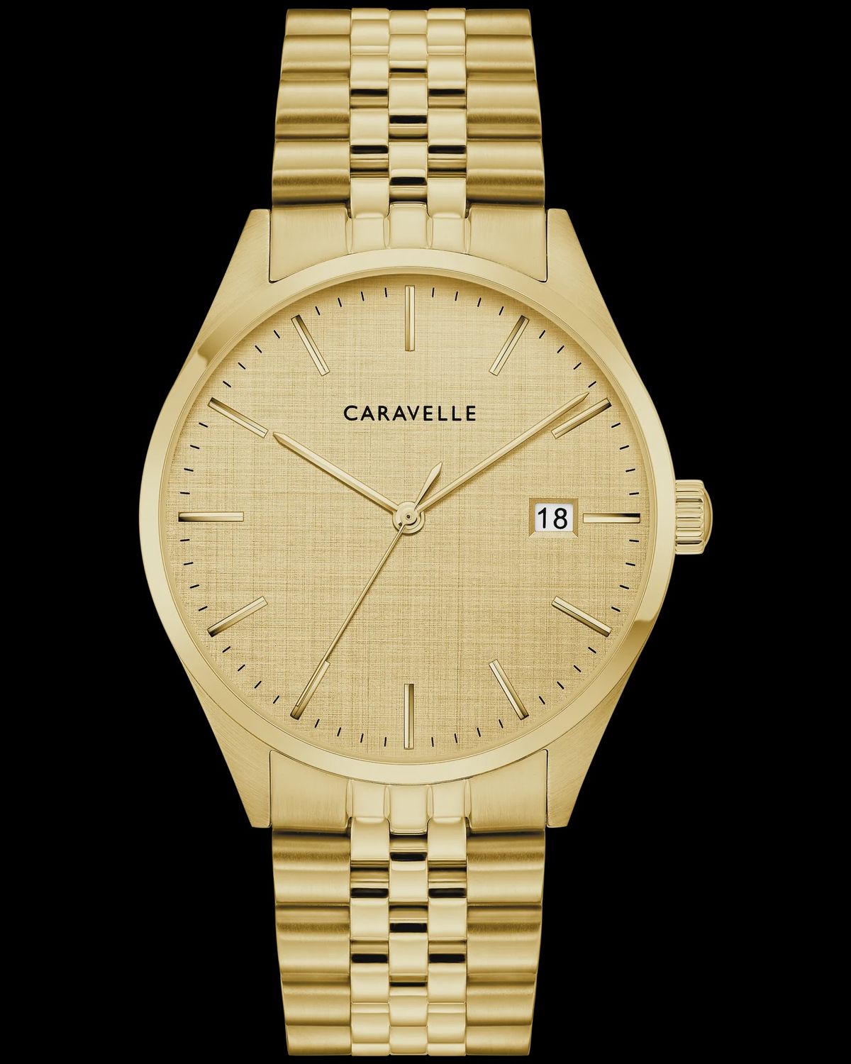 Caravelle Men's Classic Gold Tone Watch