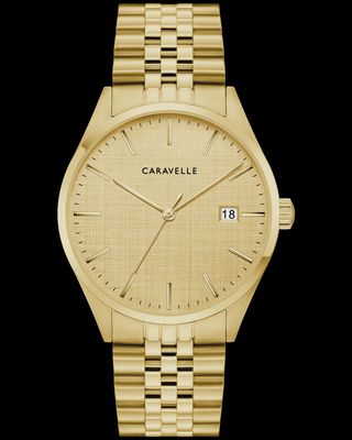 Caravelle Men's Classic Gold Tone Watch