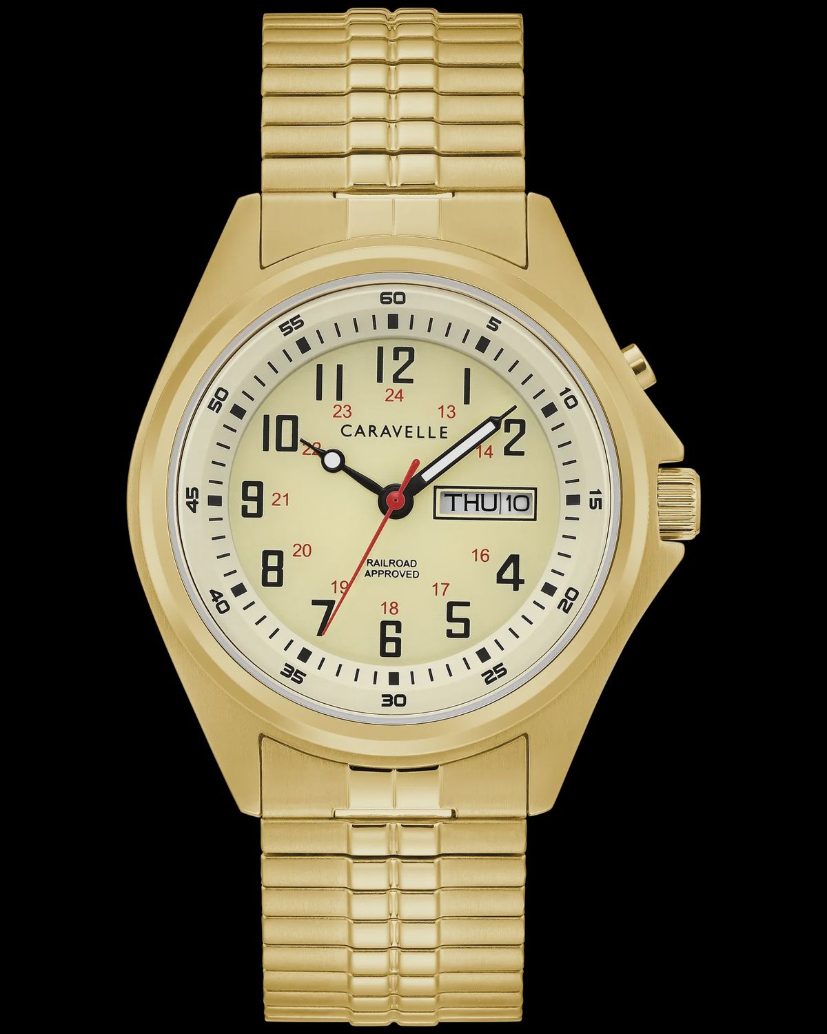 Caravelle Traditional Men's Gold Tone Watch