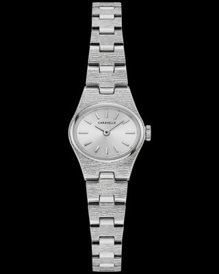 Caravelle Ladies Vintage Dress Watch Silver White Dial