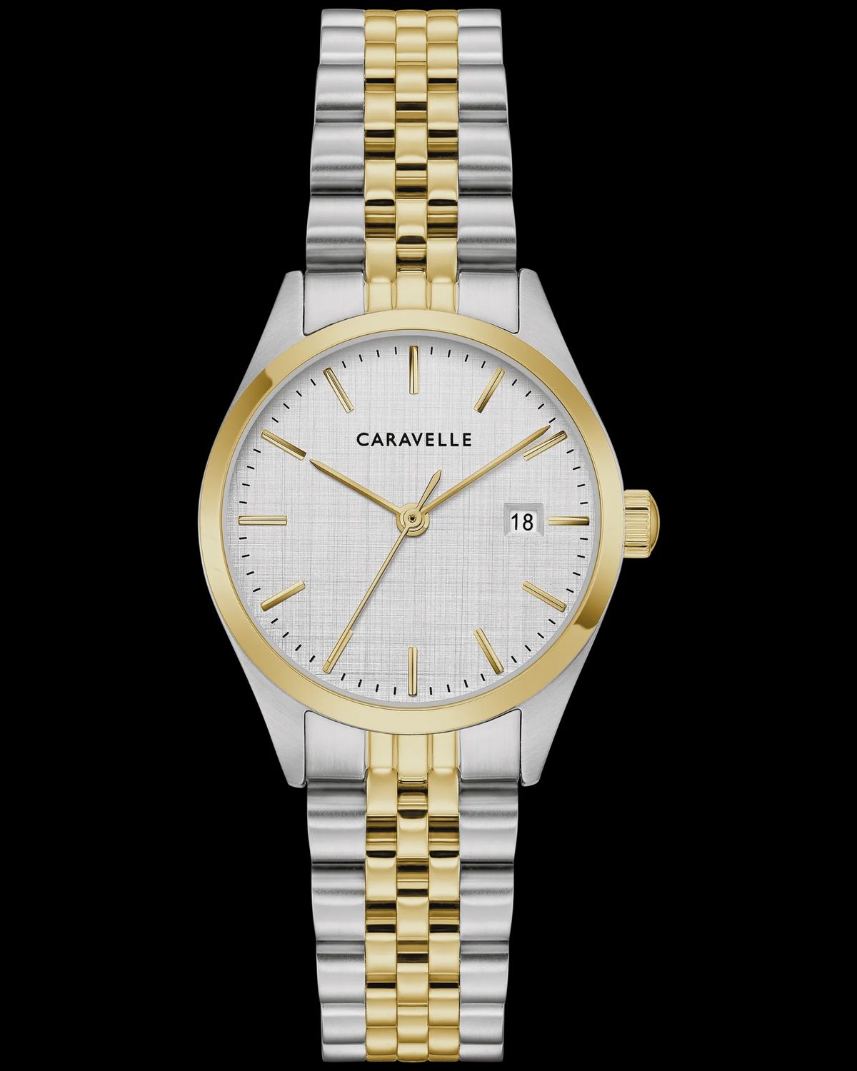 Caravelle Classic Ladies Two-Tone Watch Caravelle Classic Ladies Two-Tone Watch