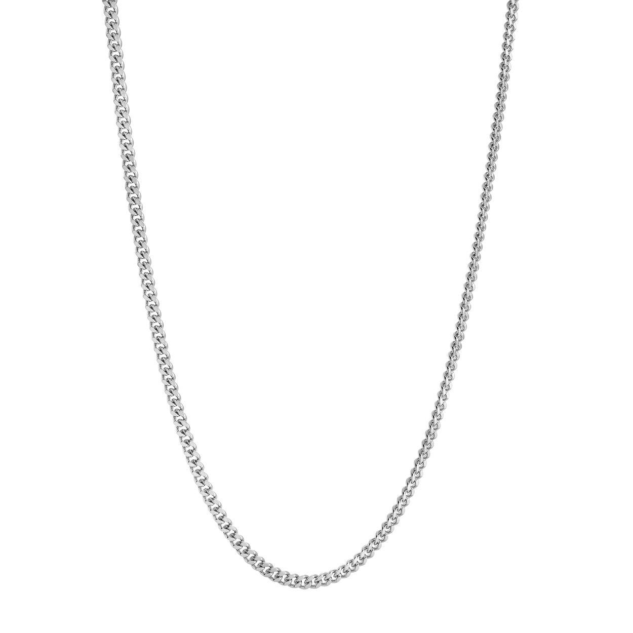 Fine Curb Stainless Steel Chain — 2.6mm, 20"