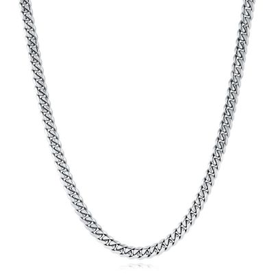 Polished 24" Curb Link Chain – 7.7mm Stainless Steel
