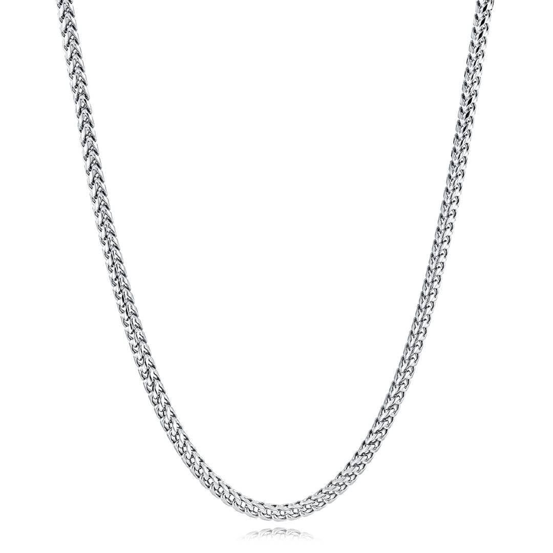 Polished 24" Franco Chain – 5mm Stainless Steel