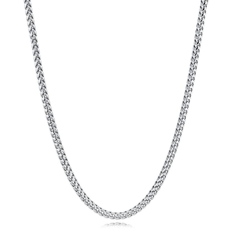 Polished 24" Franco Chain – 5mm Stainless Steel
