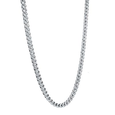 Polished 22" Franco Chain – 3.5mm Stainless Steel