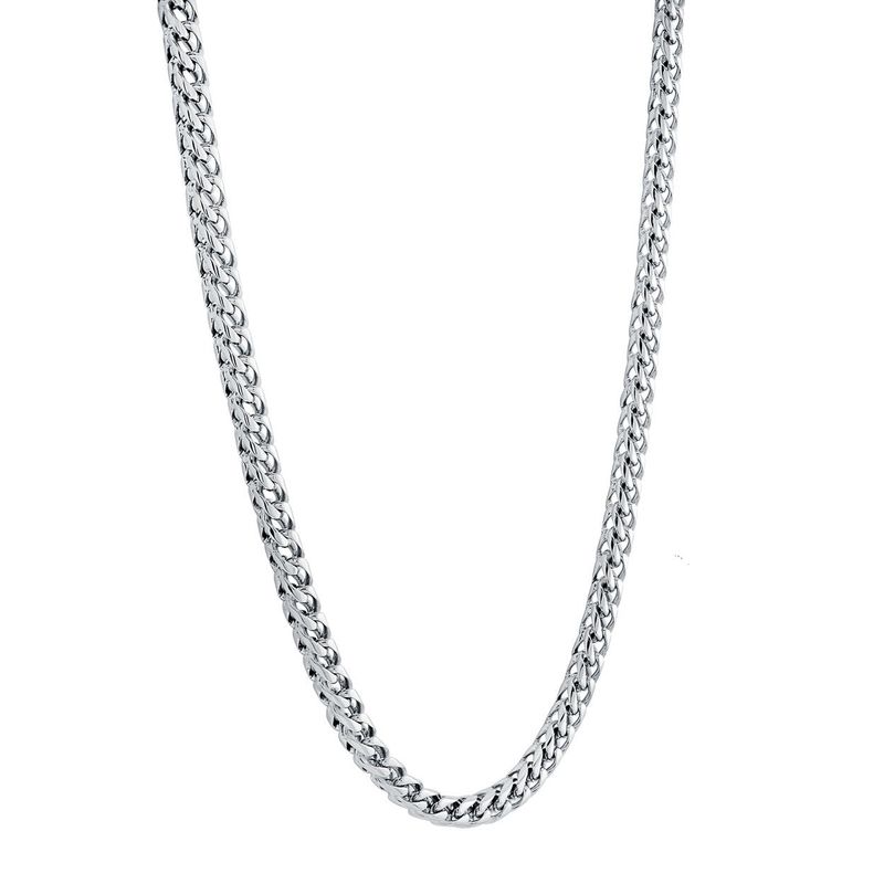 Polished 22" Franco Chain – 3.5mm Stainless Steel