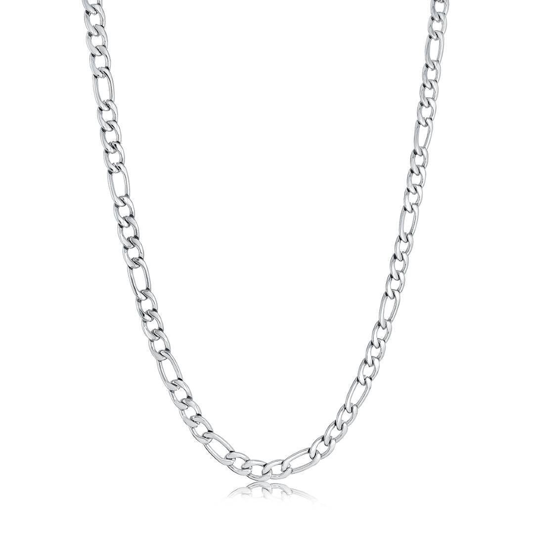 Polished 22" Figaro Chain – 6mm Stainless Steel