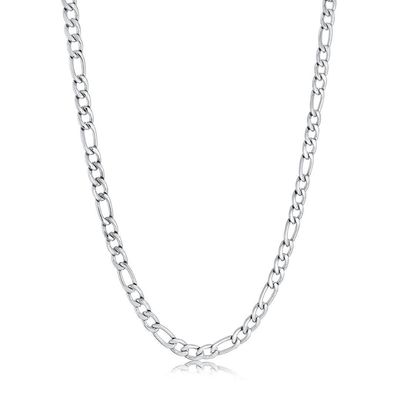 Polished 22" Figaro Chain – 6mm Stainless Steel