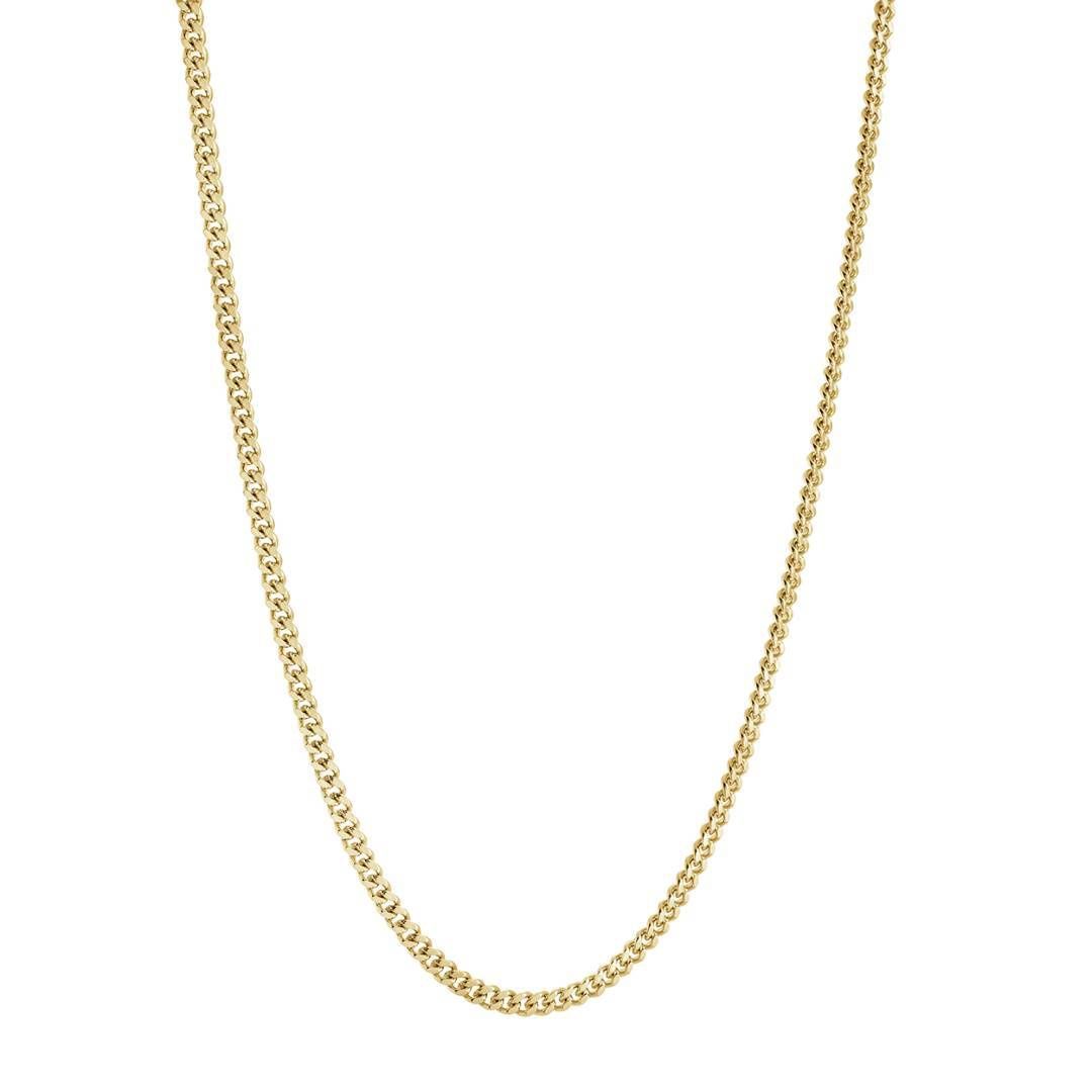 Gold Ion-Plated 22" Curb Chain – 2.6mm Stainless Steel