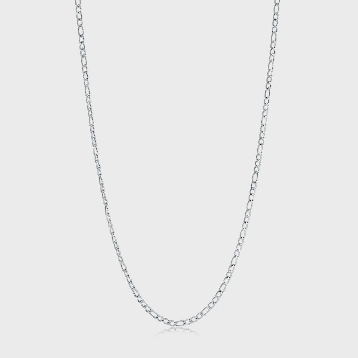 Polished 22" Figaro Chain – 3mm Stainless Steel
