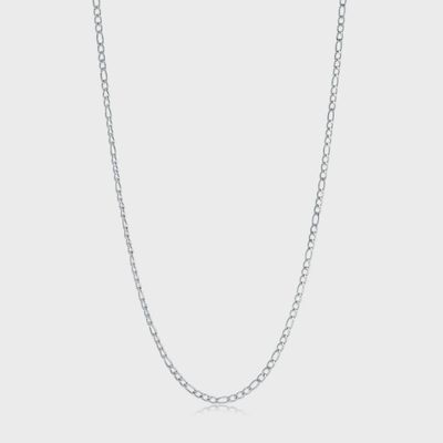 Polished 22" Figaro Chain – 3mm Stainless Steel