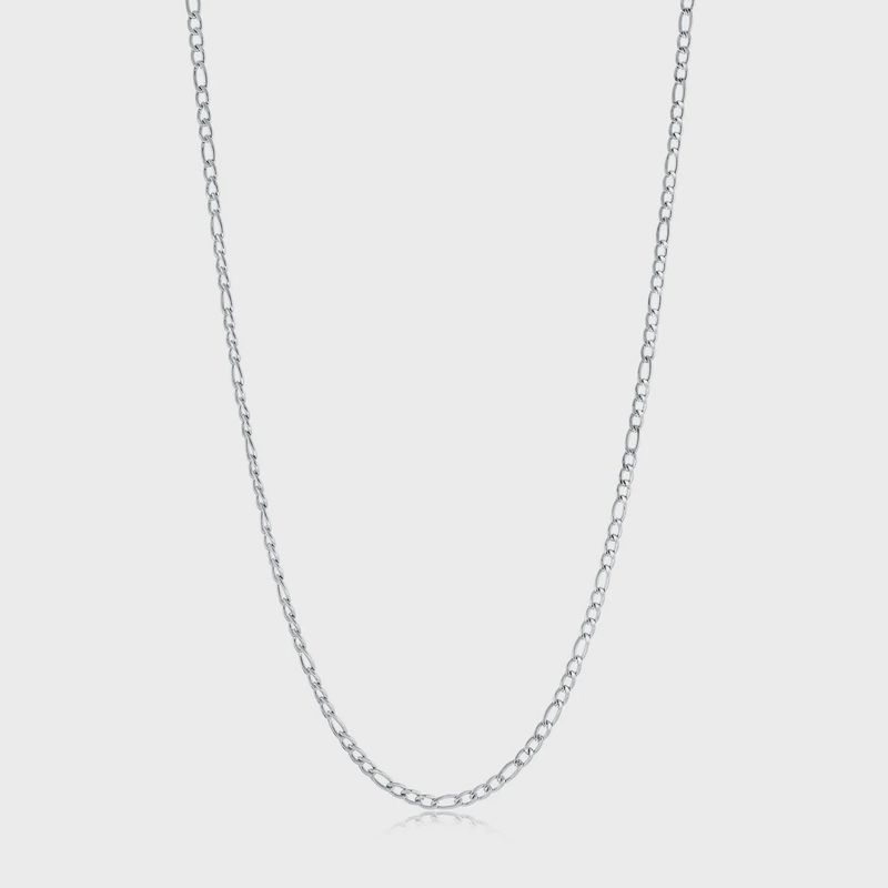 Polished 22" Figaro Chain – 3mm Stainless Steel