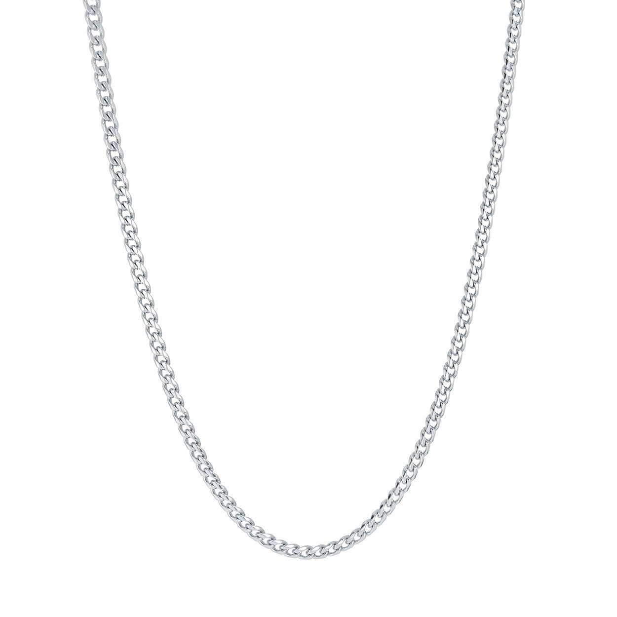 Polished 22" Curb Chain – 3.3mm Stainless Steel