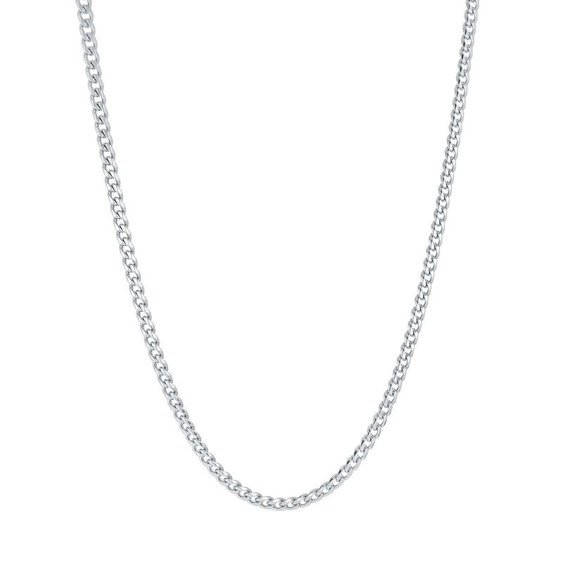 Polished 22" Curb Chain – 3.3mm Stainless Steel