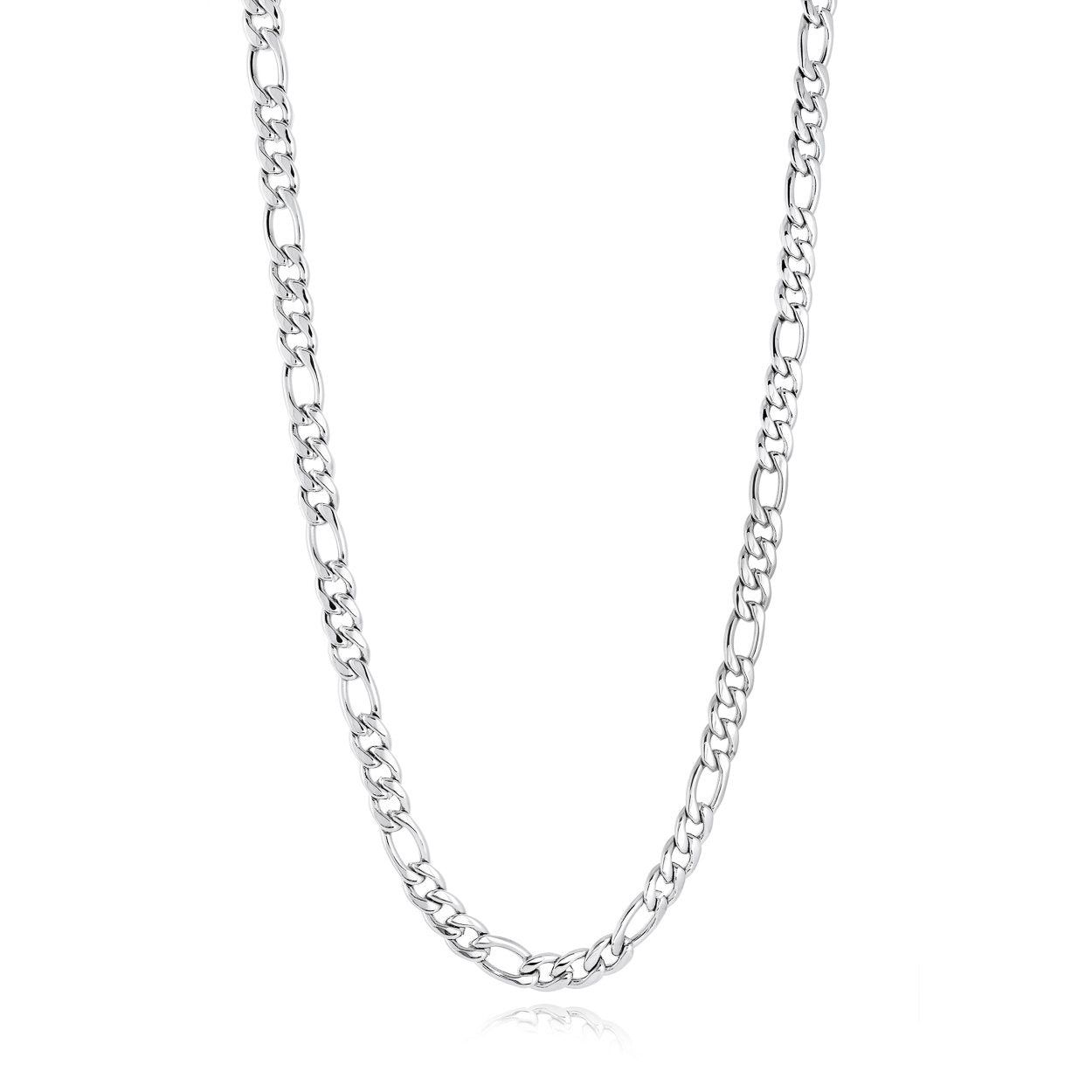 Polished 20" Figaro Chain – 4.5mm Stainless Steel