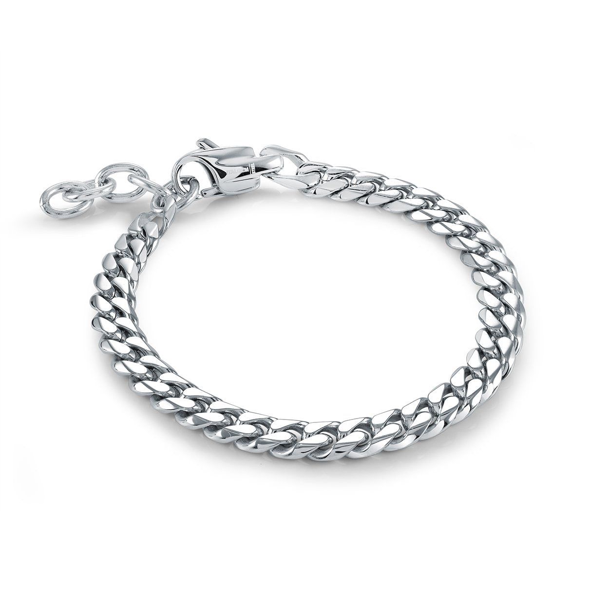 Juniors Polished Curb Bracelet – 6mm Stainless Steel