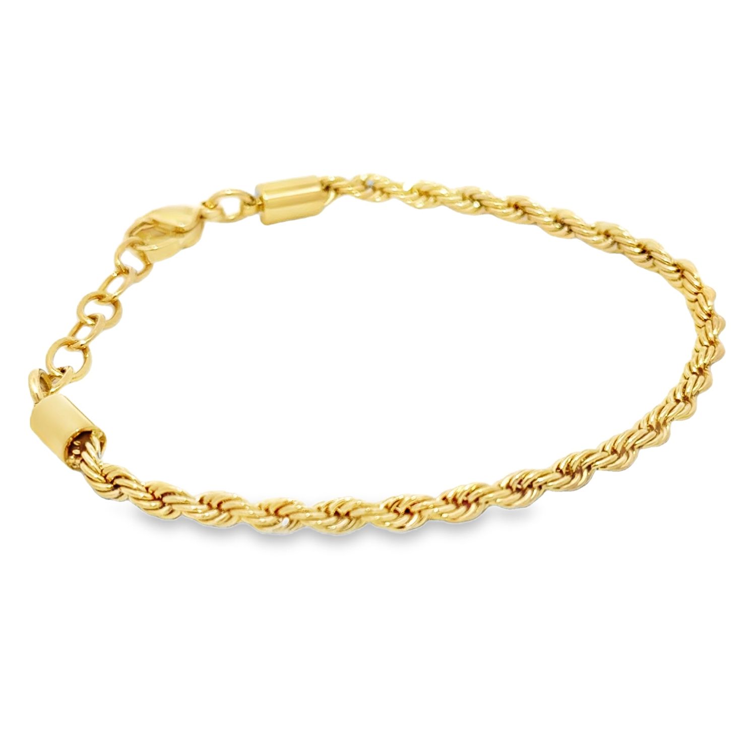Juniors Gold Rope Bracelet – 3mm Stainless Steel